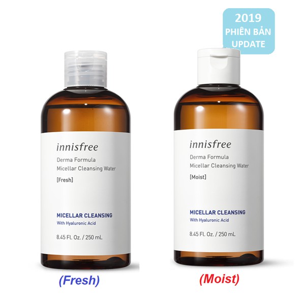 [Mã FSS9SEP hoàn xu 10%] Nước Tẩy Trang Dành Cho Da Dầu - Hỗn Hợp Innisfree Derma Formula Micellar Cleansing Water 250ml