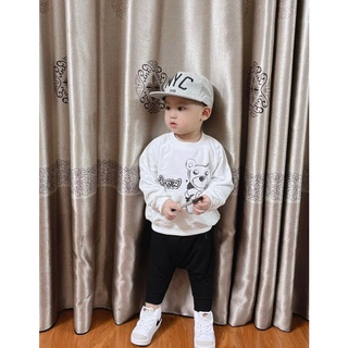 Áo nỉ cổ tròn Drew thordore cho bé , áo sweater trẻ em unisex street style , GonZ_kid