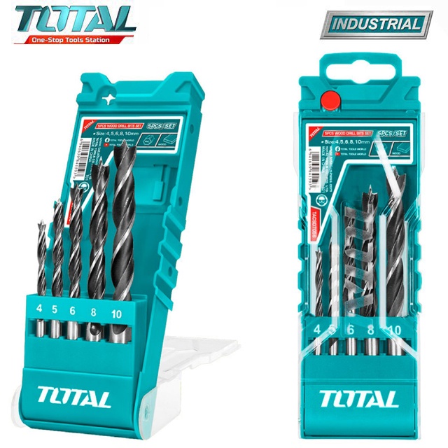 Bộ 5 mũi khoan gỗ Total TACSD7056