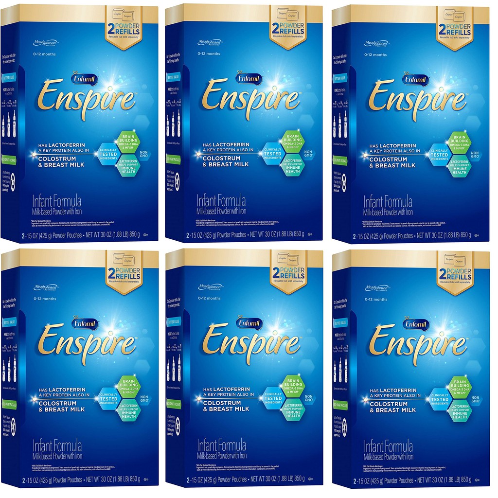 Combo 6 hộp sữa Enfamil Enspire 850 gram - hàng Mỹ