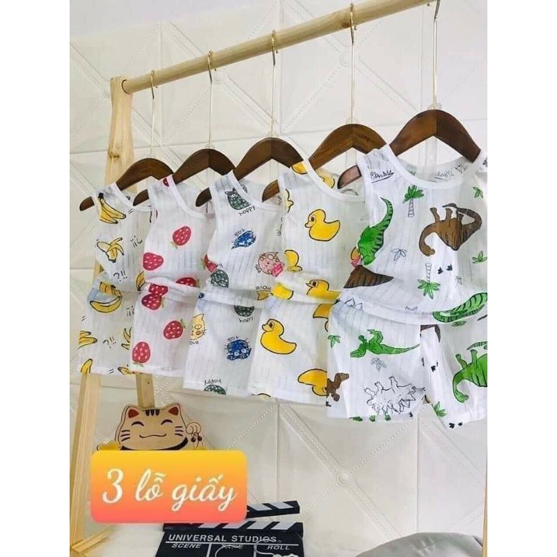 bộ ba lỗ cotton giấy