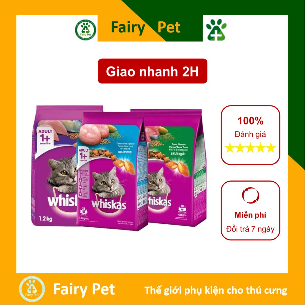 Thức ăn Whiskas dạng Hạt cho Mèo - Hạt Whiskas