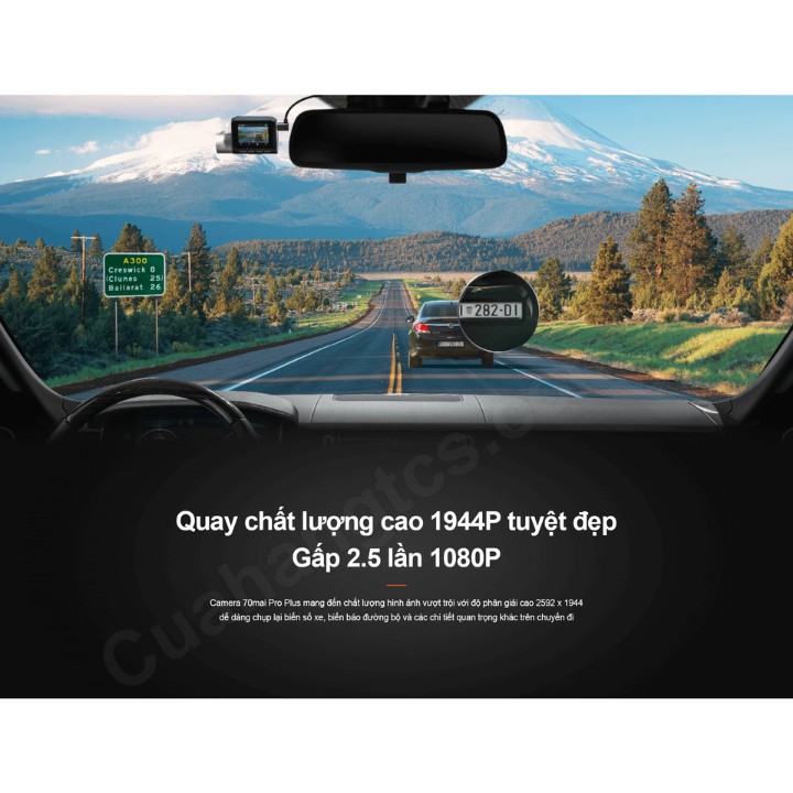 Camera Hành Trình 70mai Dash Cam Pro Plus A500S Bản Quốc Tế - GPS - chuẩn 2K - Nguyên Seal , Bảo hành 2 năm