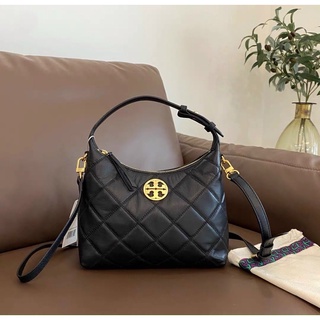 Túi Tory burch hobo da thật mềm mịn, lòng rộng, khoá kín miệng
