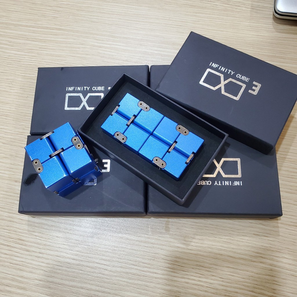 Khối Lập Phương Vô Cực Infinity Cube  Nhôm Nguyên Khối