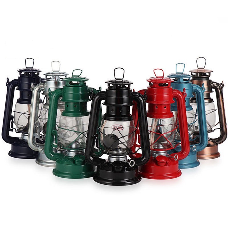 Đèn Dầu Bão, Đèn Măng Xông Cắm Trại Dã Ngoại Trang Trí Cổ Điển Size 23.5cm