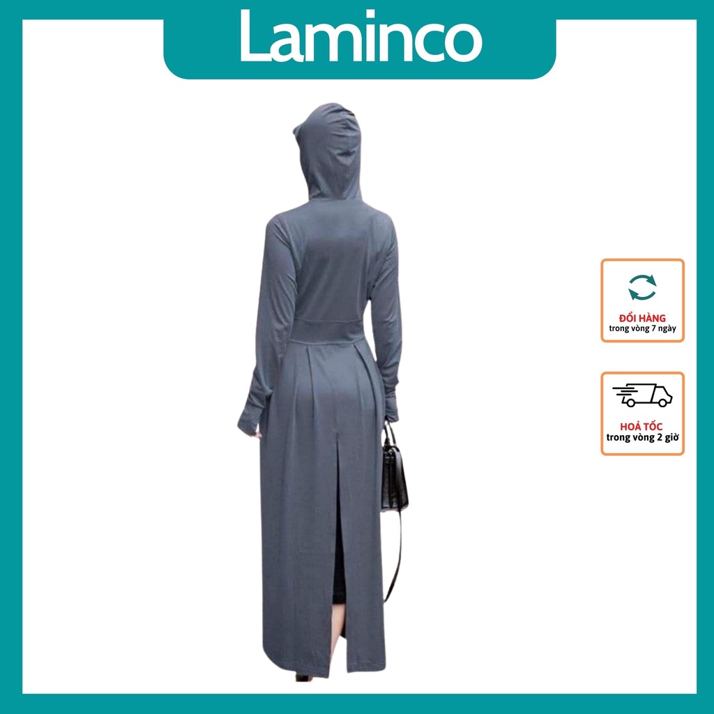 ▣﹍✤Áo chống nắng thông hơi 2 lớp cao cấp dáng dài thoáng khí có lưới co giãn làm mát UPF 50+ Laminco v100 | BigBuy360 - bigbuy360.vn