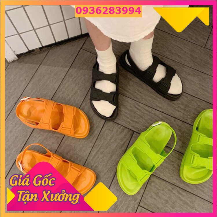 SANDAL NỮ TRẦN TRÁM CAO SU DẺO