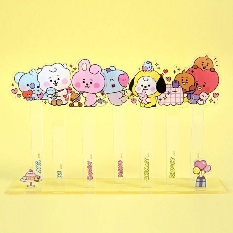 Topper Cắm Trang Trí Bánh Kem Sinh Nhật Hình BT21 BTS