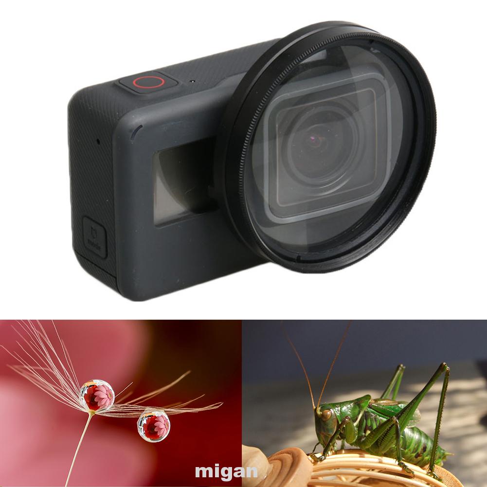 Ống kính macro màu đen siêu nhẹ dễ lắp đặt cho Hero 6 5 7 | BigBuy360 - bigbuy360.vn