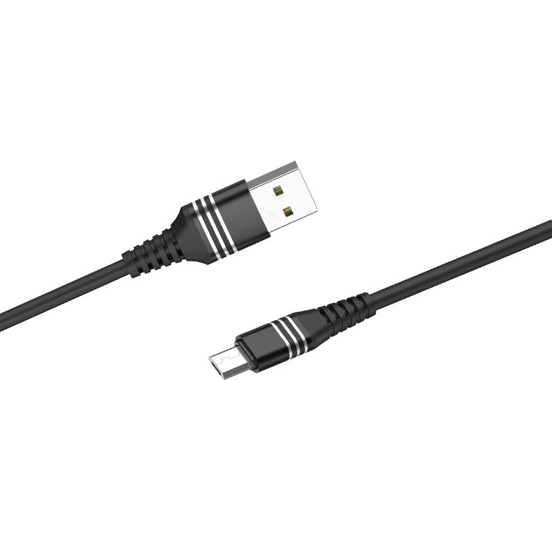 Cáp và truyền dữ liệu Hoco U46 Tricyclic cổng microUSB, QC3.0, điện áp 2A max, dài 1M
