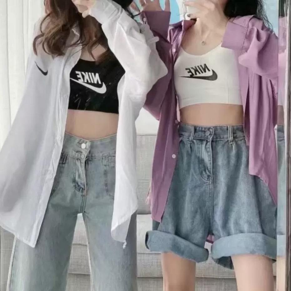 Áo bra nữ tập gym NI.KE 2 dây điều chỉnh được, bra thể thao không gọng sắt free size BRA07