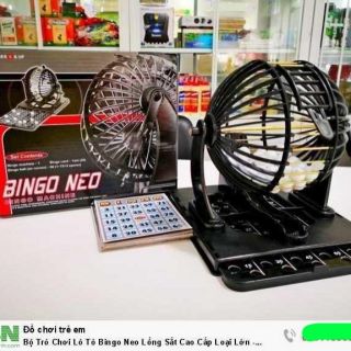 BỘ TRÒ CHƠI LOTO LỒNG SẮT 75 SỐ..