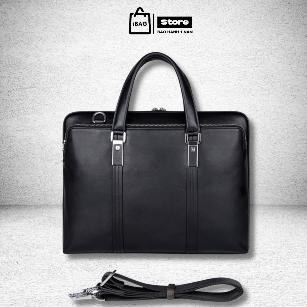 Cặp Văn Phòng - Cặp Da Công Sở Cao Cấp J.M.D ,Chất liệu Da Bò Thật ,Đựng Laptop 14inh,Chống nước,Vệ sinh dễ dàng- 𝑰𝑩𝑨𝑮