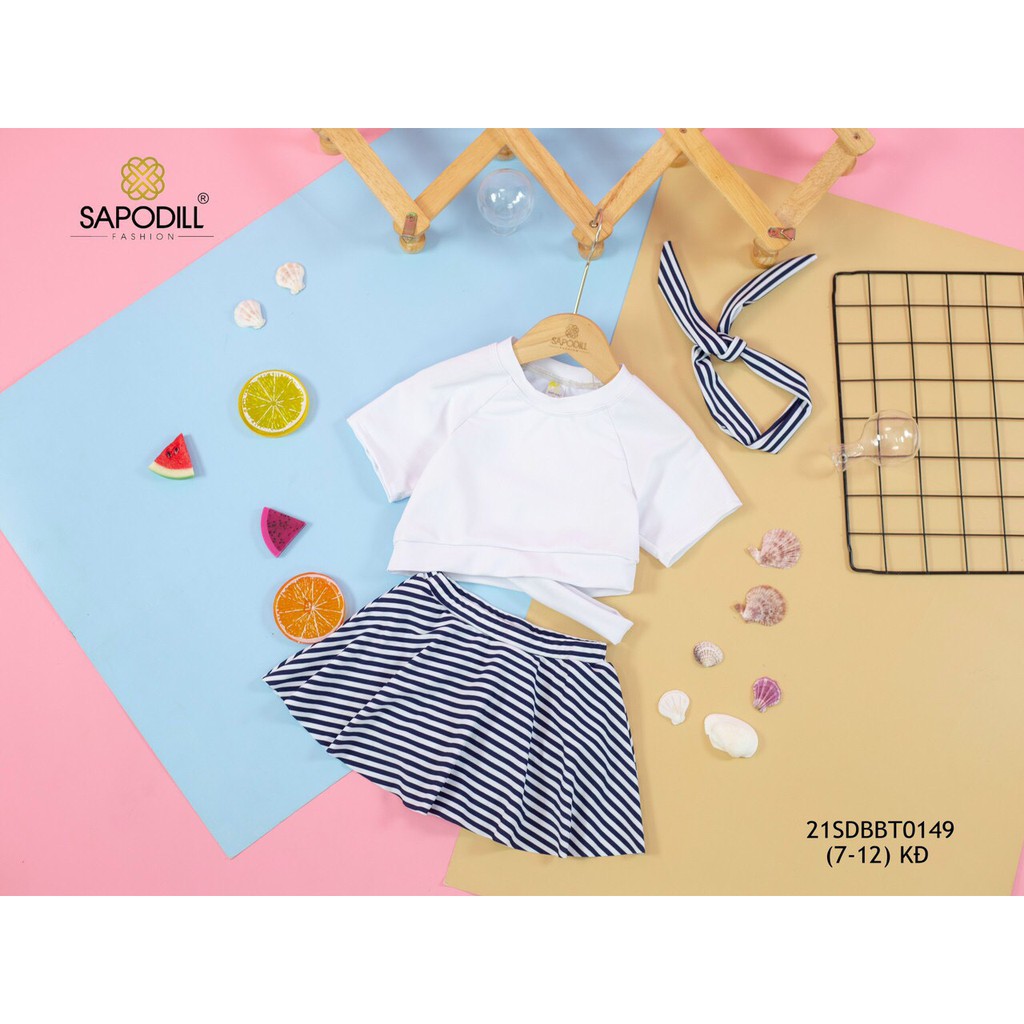 Set đồ bơi bé gái kèm nơ xinh yêu bé gái size đại