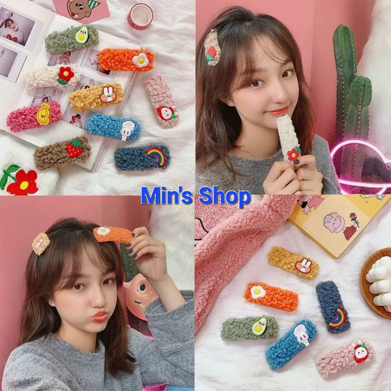 Set 8 kẹp lông xoắn dán hình xinh ♥