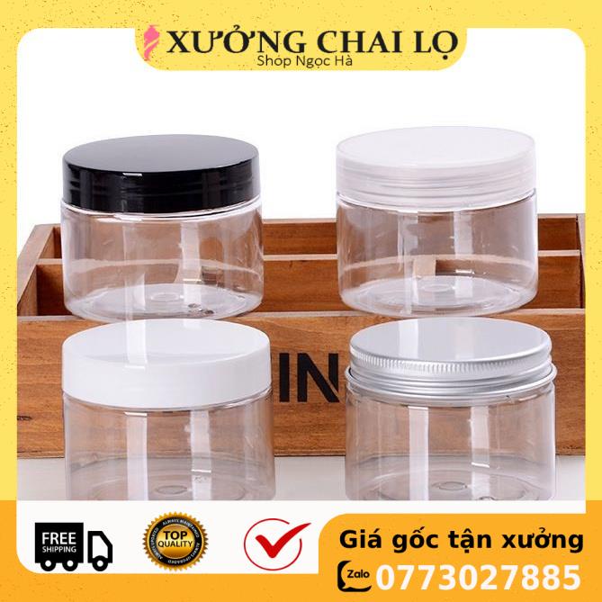 Hủ Đựng Kem ❤ GIÁ RẺ NHẤT ❤ Hủ nhựa Pet 150g đựng kem, chiết mỹ phẩm , phụ kiện du lịch