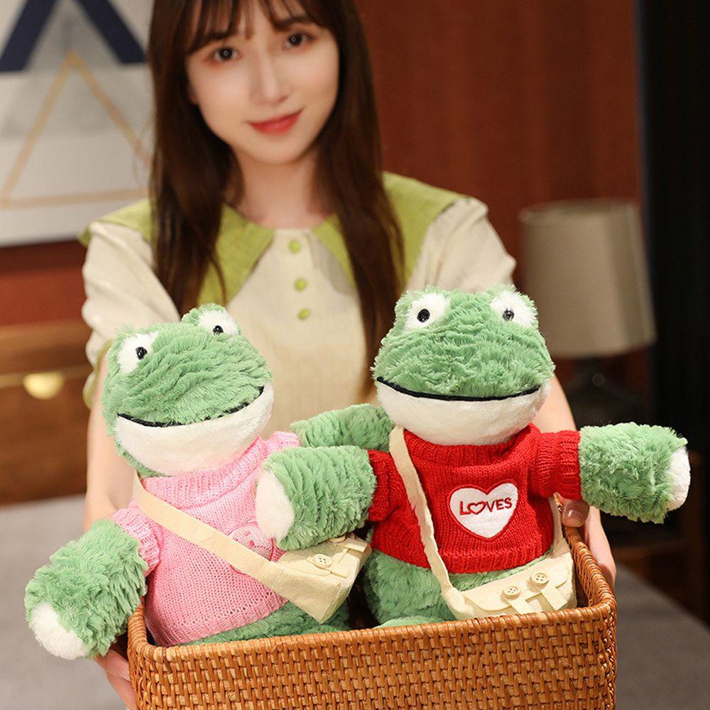 DARNELL Ếch Nhồi Bông Mặc Áo Sweater Dễ Thương Cho Bé