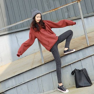 Áo nỉ cam trơn màu cam đất