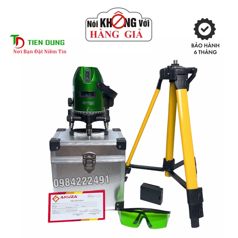 Máy cân bằng laser, máy bắn cốt 5 Tia xanh AKUZA AK - 686D [ Chính Hãng ]