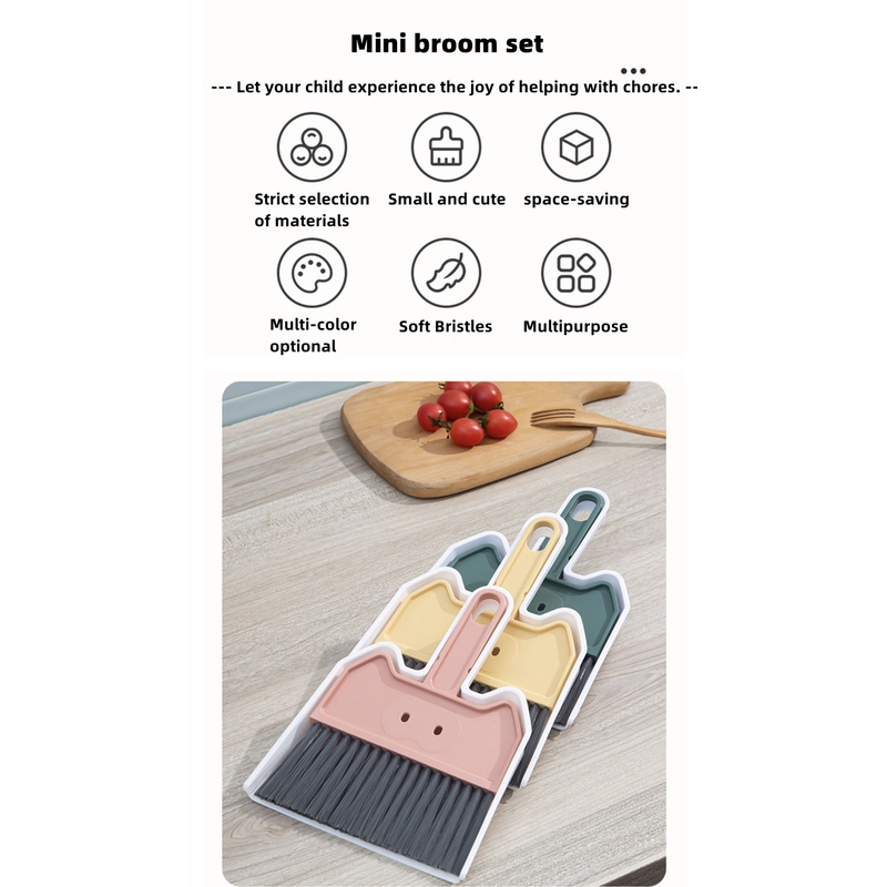 Bộ Đồ Chơi Chổi Và Đồ Hốt Rác mini Dành Cho Trẻ Em