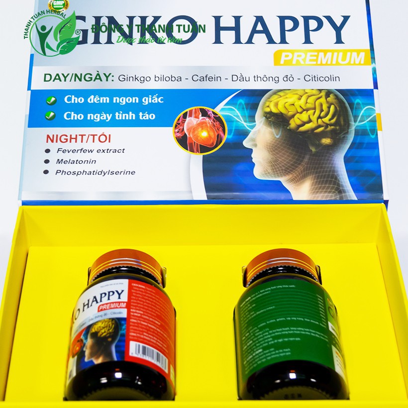 Hoạt Huyết Ginko Happy Premium - Cho đêm ngon giấc, cho ngày tỉnh táo