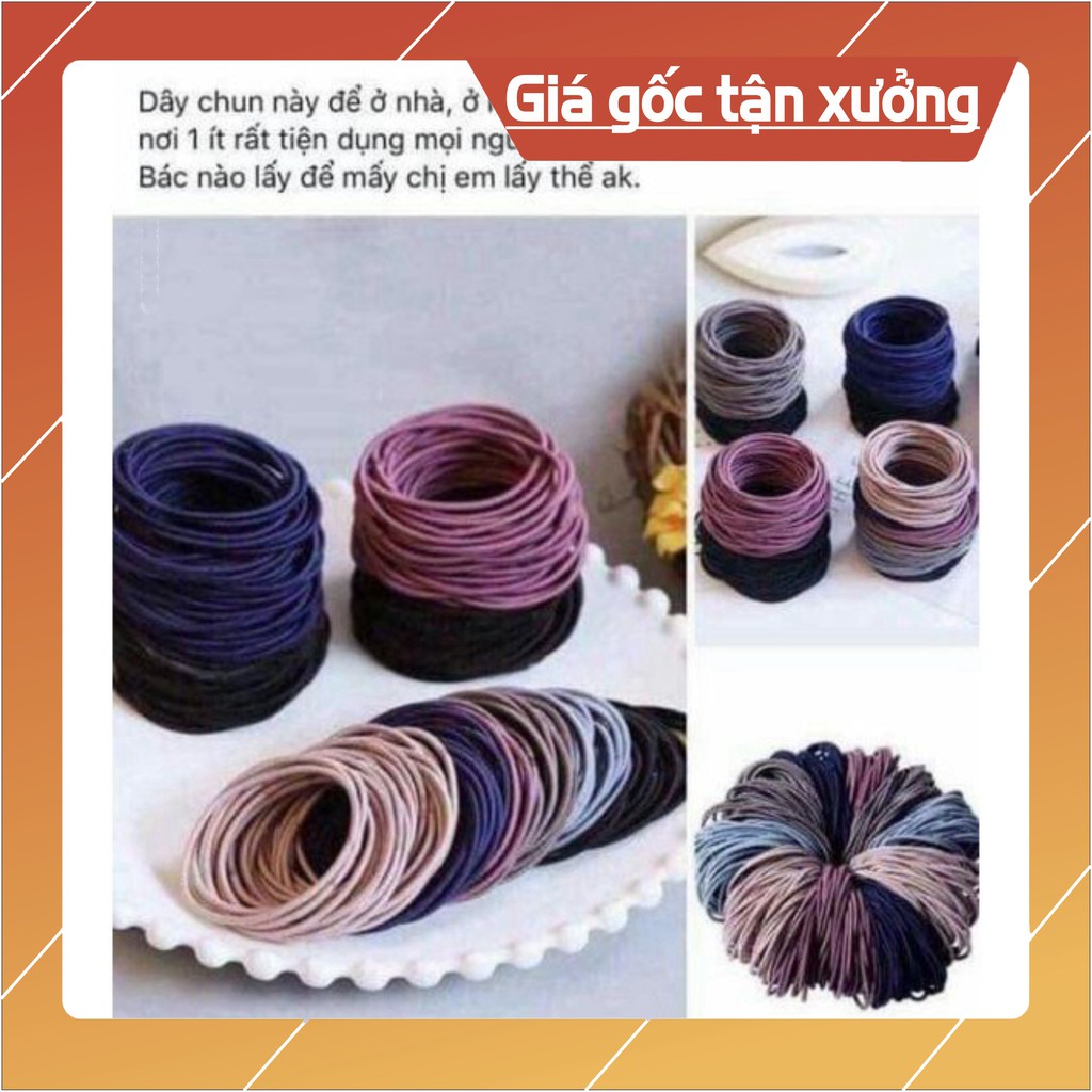 Sẵn hàng combo 30 túi 100 dây buộc tóc người lớn