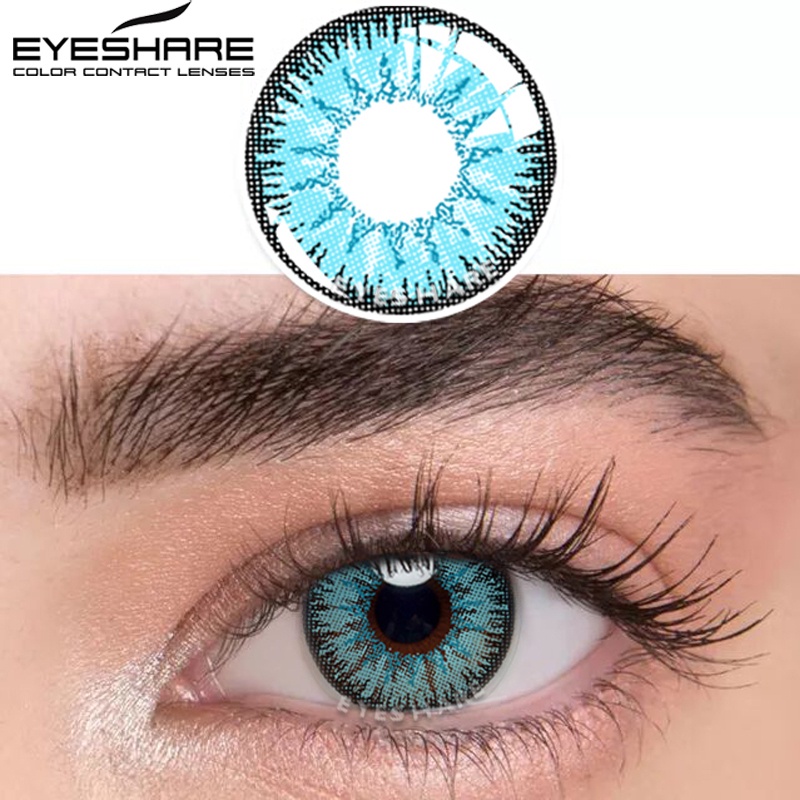 EYESHARE Cặp Kính Áp Tròng Nhiều Màu Sắc Thời Trang Cho Halloween