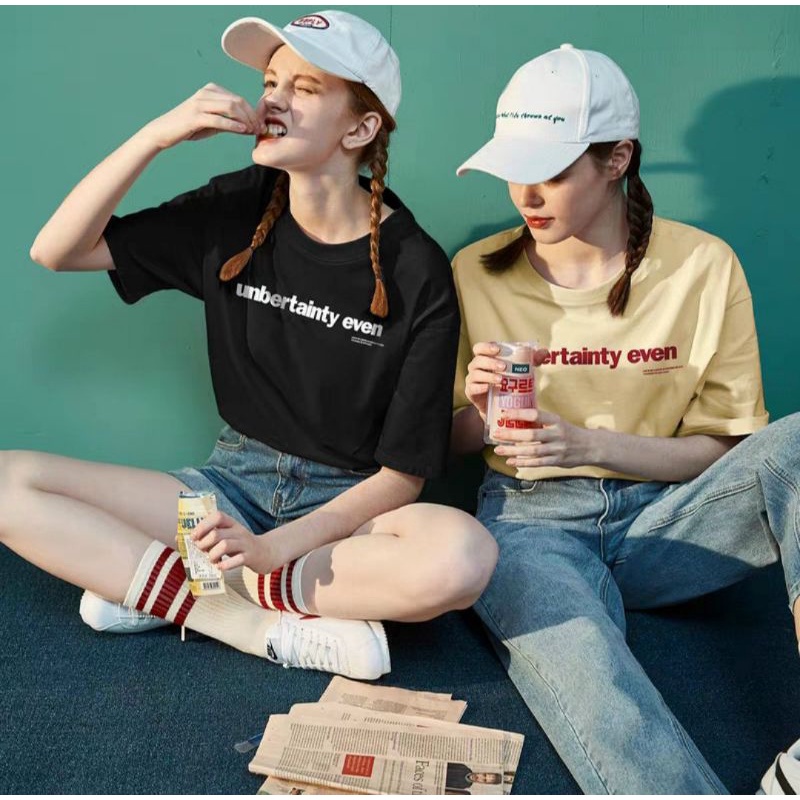 Áo thun nữ tay ngắn cổ tròn cộc tay hàng cao cấp kiểu in chữ mẫu mới đơn giản trẻ trung