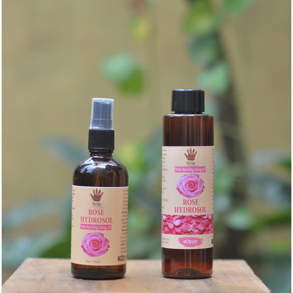 Hydrosol Hoa Hồng - Nước hoa hồng chưng cất - Rose Hydrosol Dì Út Handmade