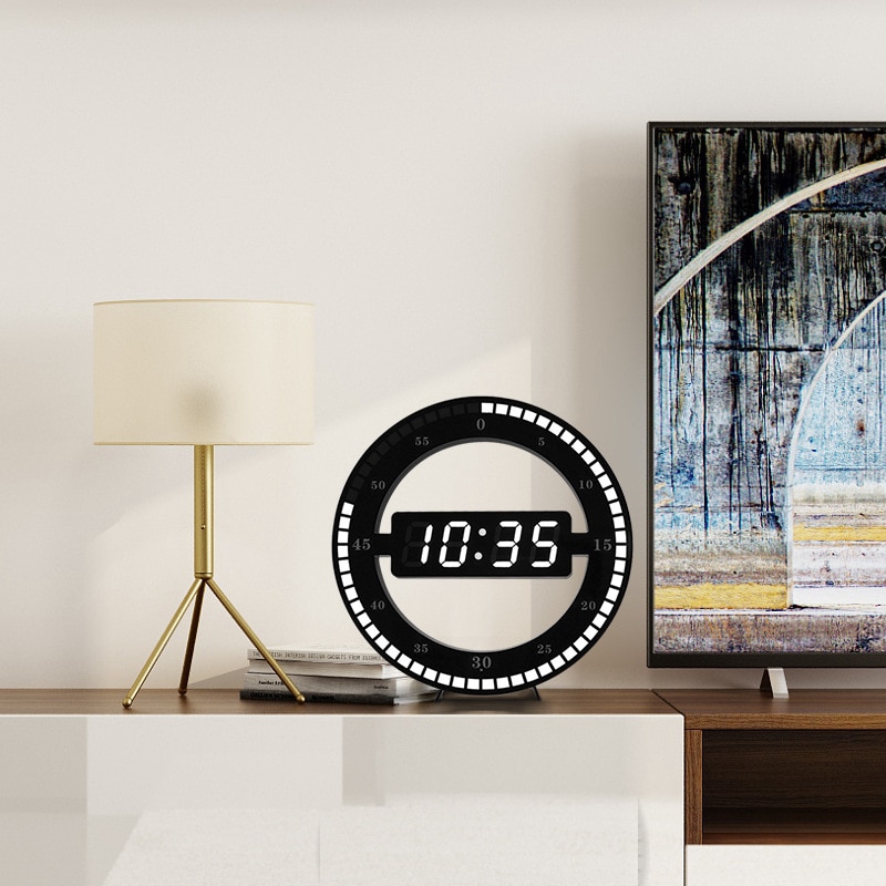 Đồng hồ led kỹ thuật số treo tường trang trí nội thất