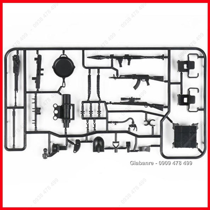 BỘ 20 MÓN PHỤ KIỆN NHỰA LẮP RÁP TỈ LỆ 1:10 CHO XE RC - 4816