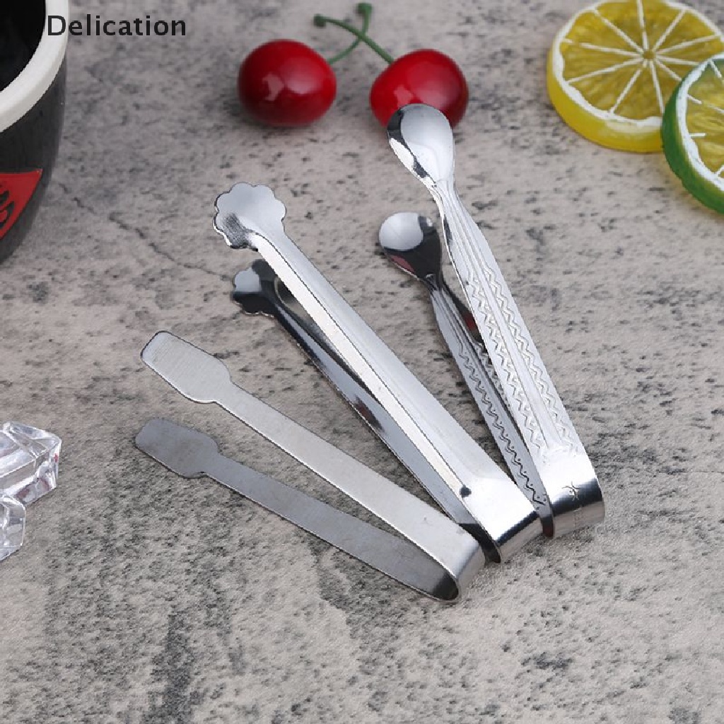 Kẹp gắp đá viên mini bằng thép không gỉ tiện dụng