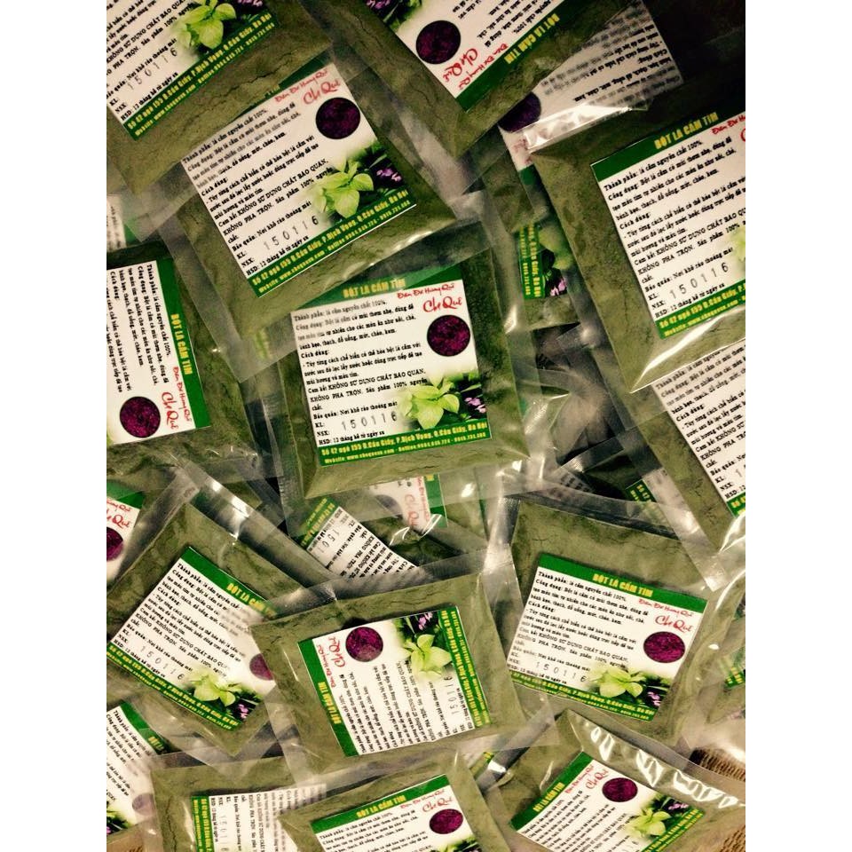 Bột Lá Cẩm Tím (50g) Nguyên Chất 100% Chuyên Dùng Nấu Xôi Màu Tím Làm Các Loại Bánh Tạo Màu Tím Thực Phẩm Tự Nhiên