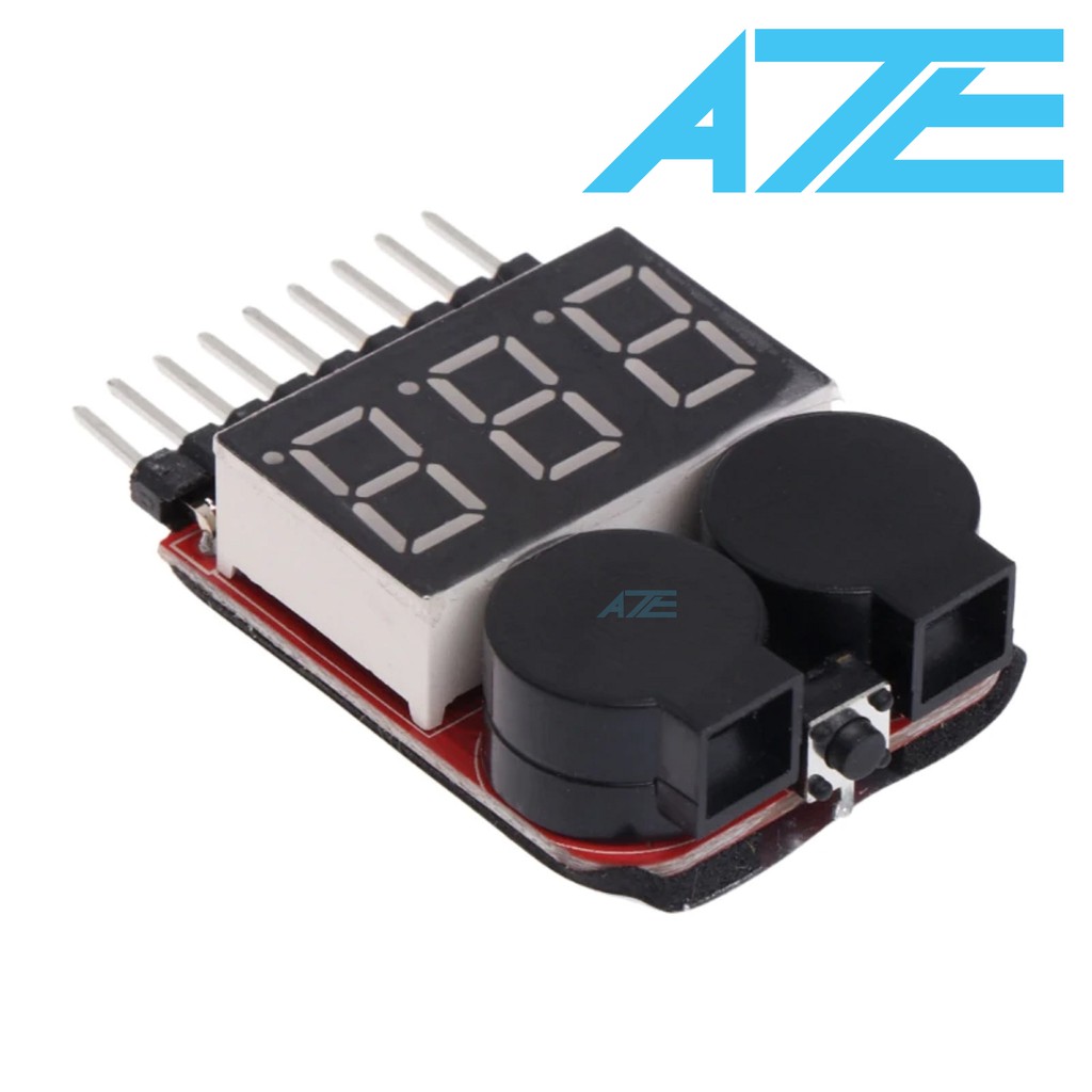 Module Kiểm Tra Và Cảnh Báo Điện Áp Của Pin LiPo từ 2s đến 8s - 4A10