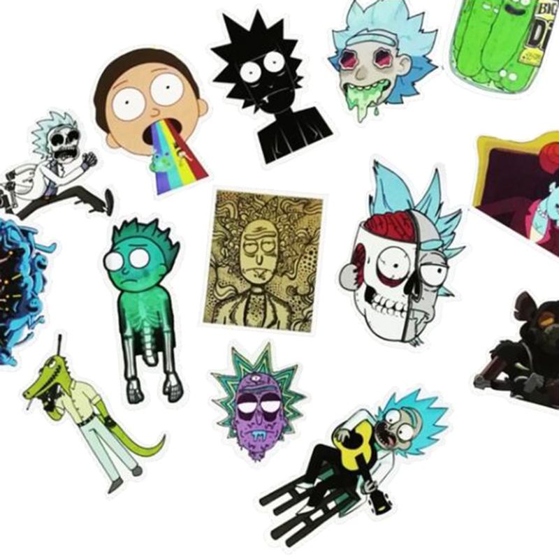 Set 50 Sticker Rick Và Morty Dán Trang Trí