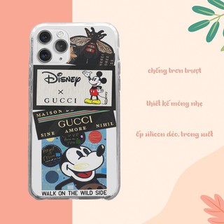 Ốp lưng iphone GUCCI X MICKEY Funny cho Iphone 5 6 7 8 Plus X Xr 11 12 Pro Max JC20200800057
