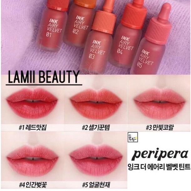 SON #PERIPERA INK AIRY VELVET phiên bản 2019 new