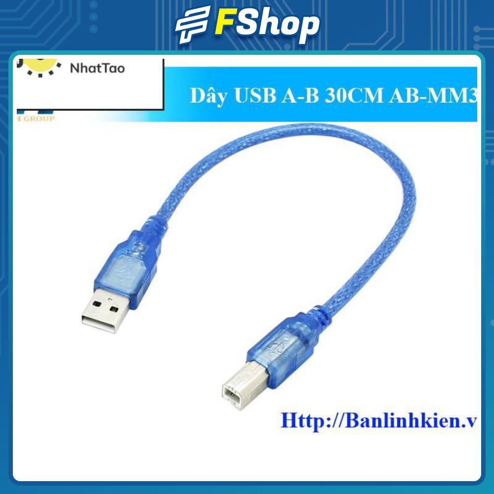 [Sale] Dây USB A-B 30CM AB-MM30