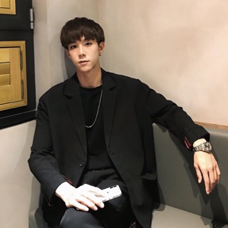 [Order12-20ngày]⭕Áo vest đen nam blazer đen nam Kèm ảnh thật