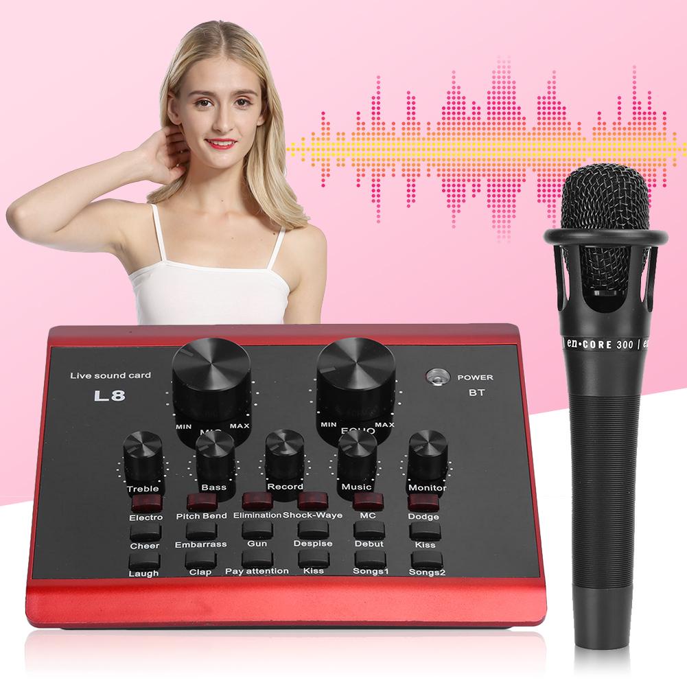 NGUYÊN BỘ SOUNDCARD + MIC L8 - ÂM THANH CỰC HAY