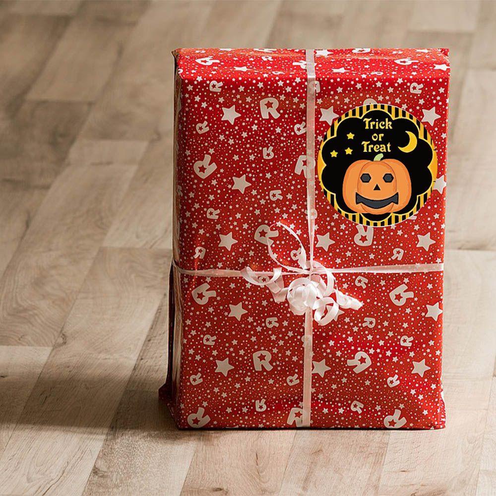 Set 1 / 500 Nhãn Dán Trang Trí Túi Kẹo Họa Tiết Halloween DIY