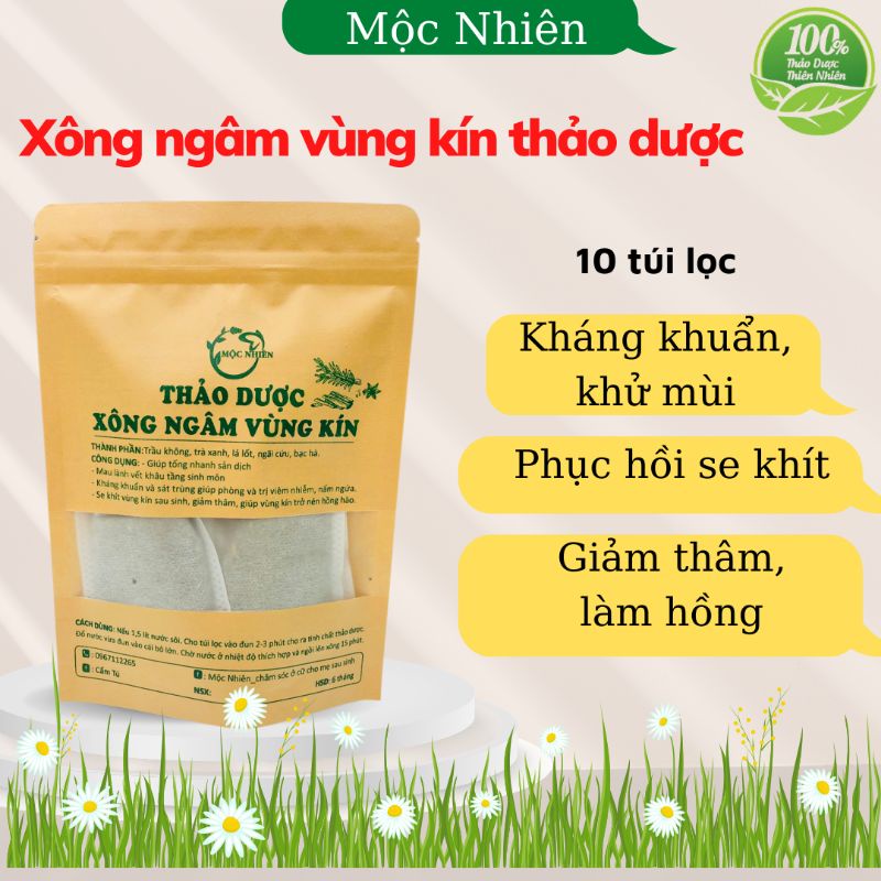 Xông vùng kín sau sinh | Thảo dược xông vùng kín kháng khuẩn chống viêm