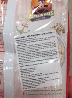 Yến mạch Captain - hộp 500g