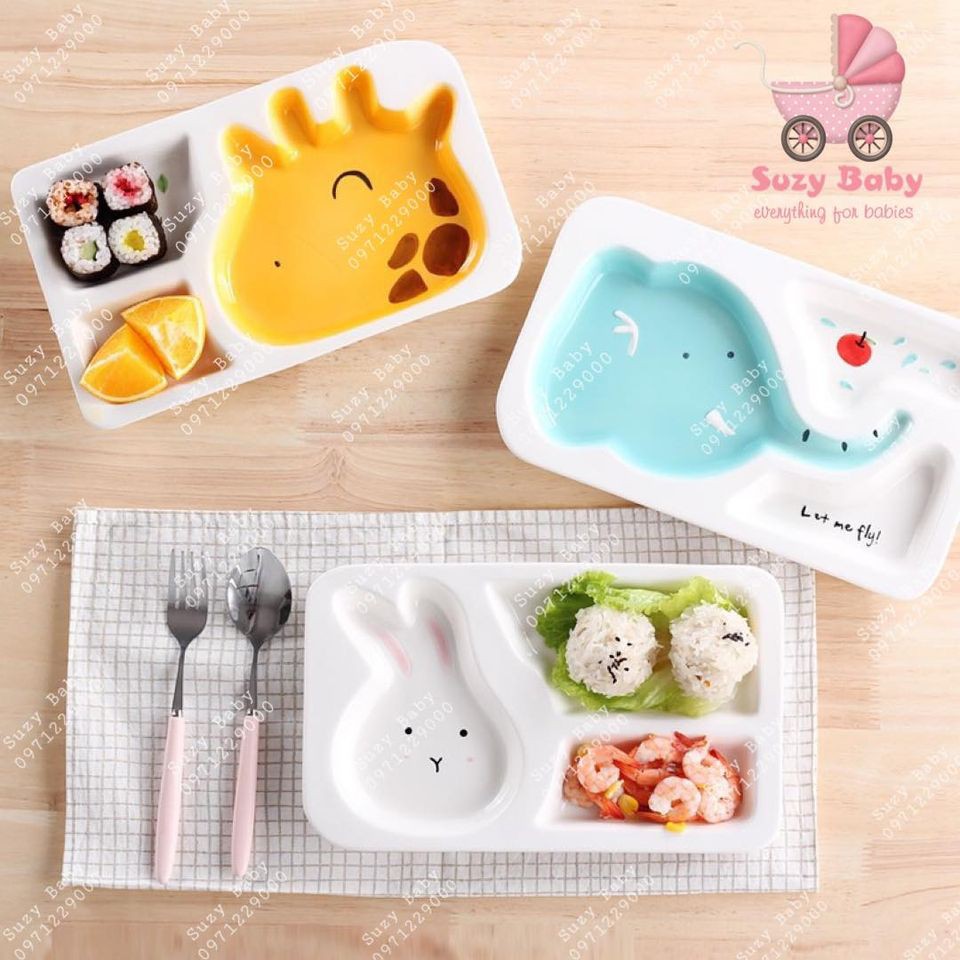 Bát sứ ăn dặm dễ thương cho bé - Suzy Baby