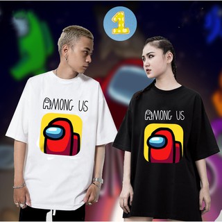 Bst áo thun unisex Among Us nam nữ form rộng vải dày mịn