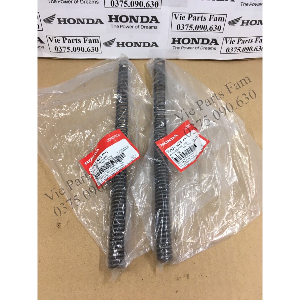 Cặp lò xo phuộc, giảm xóc trước Future 125 2018-2022/ Fu Led, hàng chính hãng Honda mới 100%