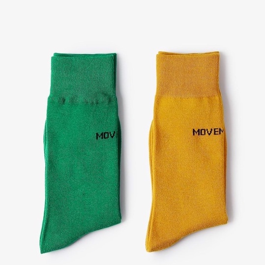 Vớ Cotton Cổ Cao Màu Trơn In Chữ Thời Trang Cho Nữ | BigBuy360 - bigbuy360.vn