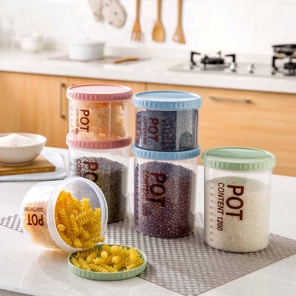 Hộp Đựng Thực Phẩm JUJIAJIA Có Thước Đo Lường Tiện Lợi