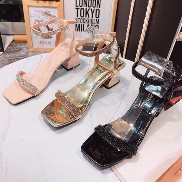 (Ảnh Thật ) SANDAL NỮ GÓT CAO 5P